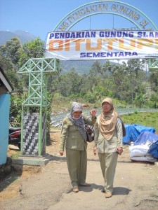 pendakian gunung slamet ditutup